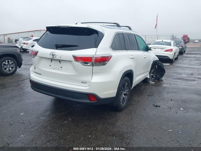 2016 TOYOTA HIGHLANDER XLE V6 VIN: 5TDKKRFH2GS160781
