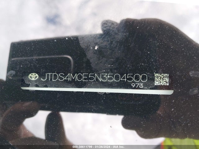 Toyota COROLLA SE 2022 JTDS4MCE5N3504500 Image 9