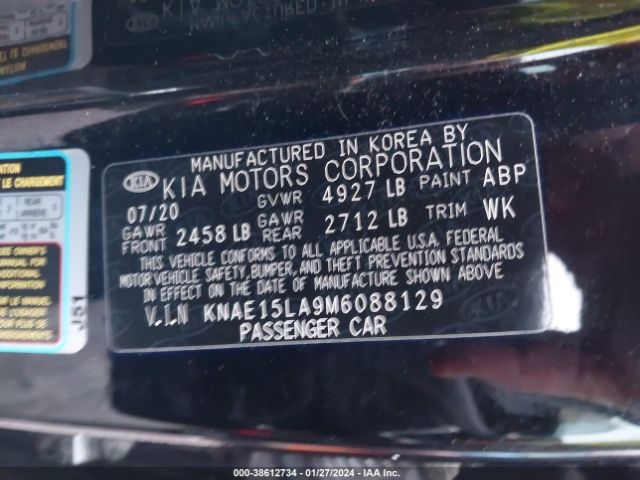 KNAE15LA9M6088129 KIA Stinger Gt-line
