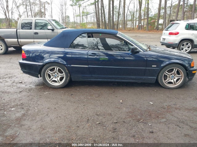 2001 BMW 3 SERIES 325CI VIN: WBABS33461JY52381