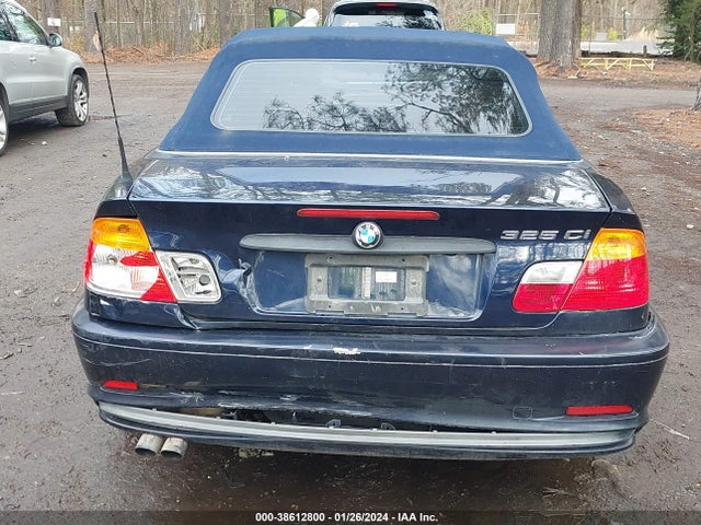2001 BMW 3 SERIES 325CI VIN: WBABS33461JY52381