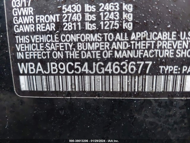 BMW M550i Xdrive 2018 WBAJB9C54JG463677 Image 9