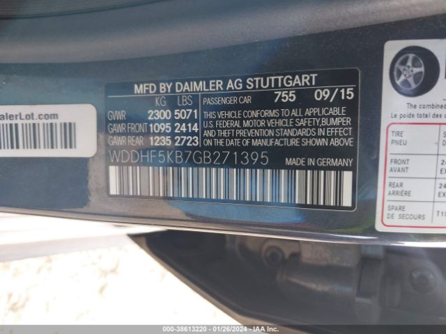 WDDHF5KB7GB271395 Mercedes-Benz E 350