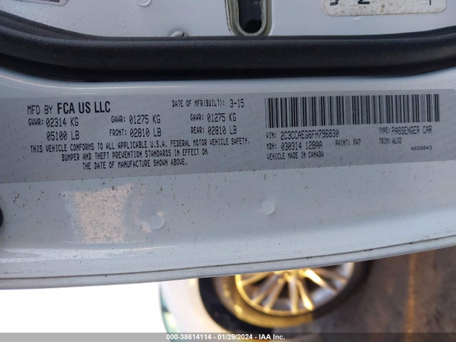 2C3CCAEG6FH796830 Chrysler 300C