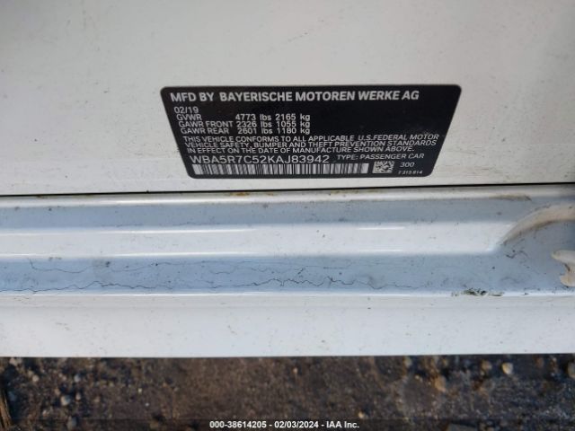 WBA5R7C52KAJ83942 BMW 330i Xdrive