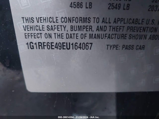 Chevrolet Volt 2014 1G1RF6E49EU164067 Image 9