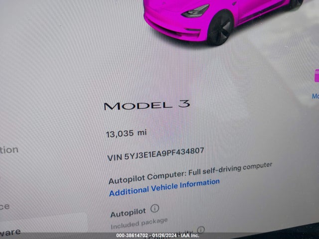 2023 TESLA MODEL 3 5YJ3E1EA9PF434807 Photo 6