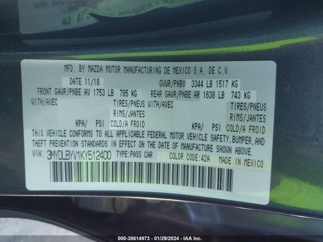 Toyota YARIS L 2019 3MYDLBYV1KY512400 Image 9