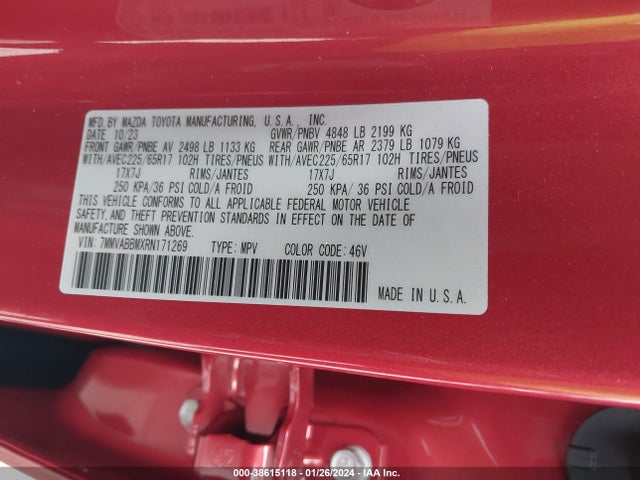 2024 MAZDA CX-50 2.5 S PREFERRED VIN: 7MMVABBMXRN171269