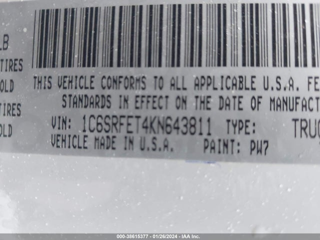 1C6SRFET4KN643811 RAM 1500
