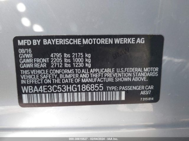 WBA4E3C53HG186855 BMW 440i Gran Coupe