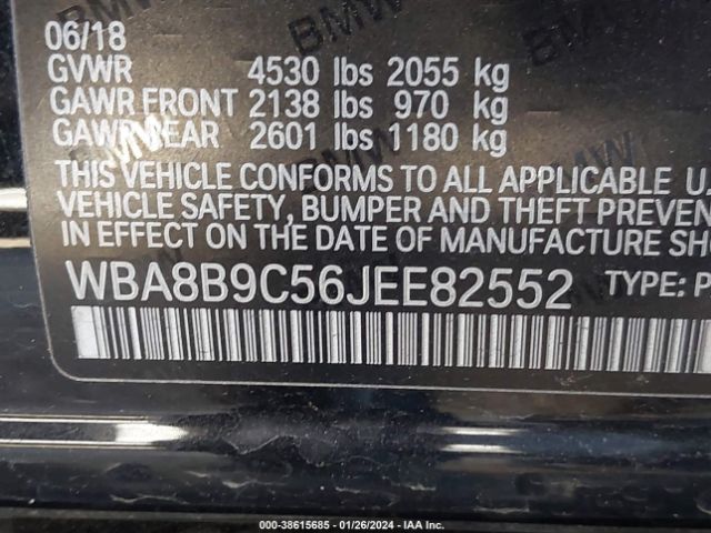 2018 BMW 330I WBA8B9C56JEE82552 Photo 8