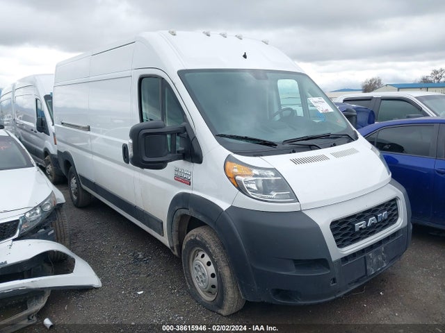 2021 RAM PROMASTER 2500 HIGH ROOF 159 WB VIN: 3C6LRVDG6ME521414