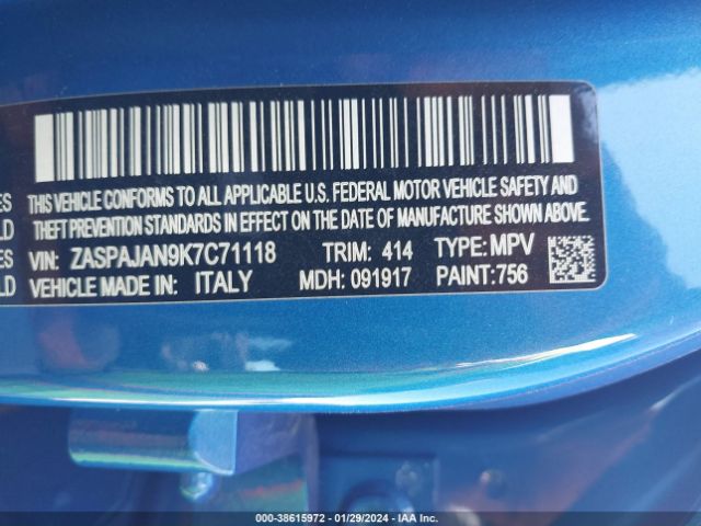 ZASPAJAN9K7C71118 Alfa Romeo Stelvio Rwd