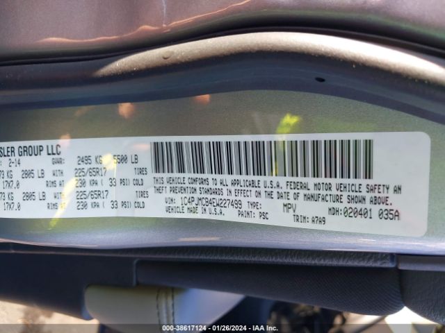1C4PJMCB4EW227499 Jeep Cherokee Latitude