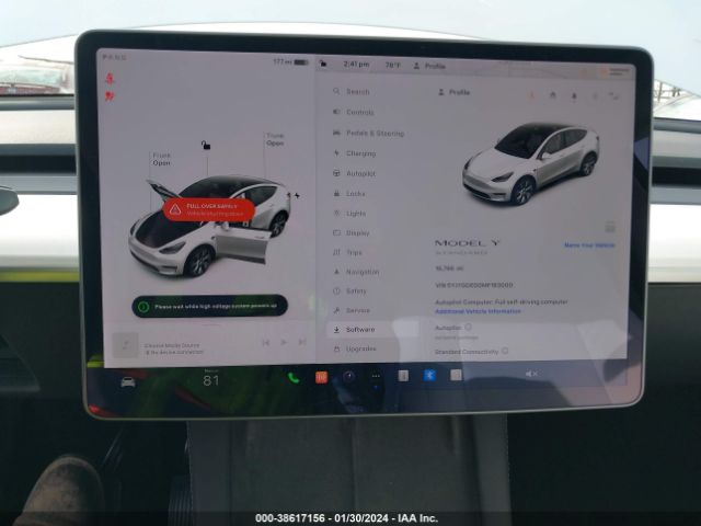 5YJYGDED0MF163000 Tesla Model Y Standard Range Rear-wheel Drive