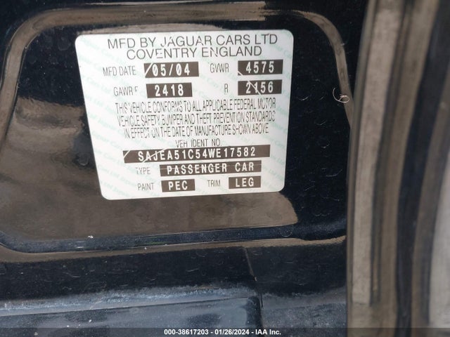 2004 JAGUAR X-TYPE SAJEA51C54WE17582 Photo 8