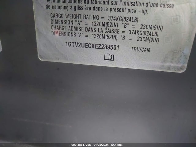 GMC Sierra 1500 Sle 2014 1GTV2UECXEZ289501 Image 9