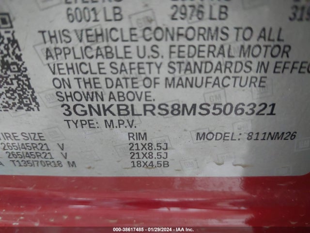 Chevrolet Blazer Awd Premier 2021 3GNKBLRS8MS506321 Image 9