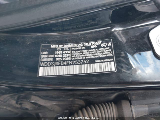 WDDSJ4EB4FN253752 Mercedes-Benz CLA 250