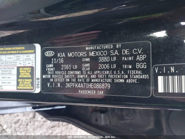 KIA FORTE LX 2017 3KPFK4A71HE086879 Image 9
