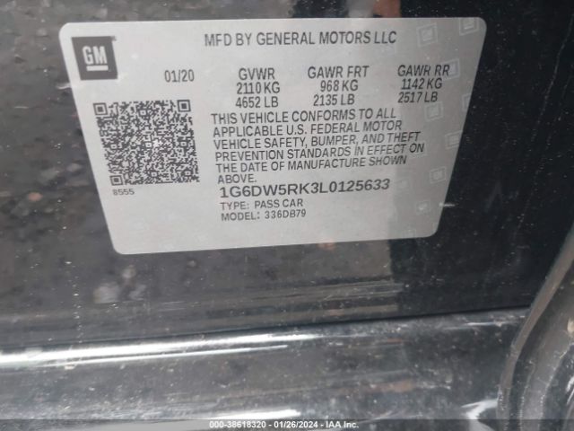 1G6DW5RK3L0125633 Cadillac CT5 LUXURY
