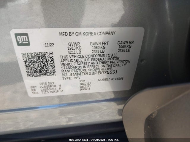 Buick Encore Gx Select Fwd 2023 KL4MMDS28PB075551 Image 9