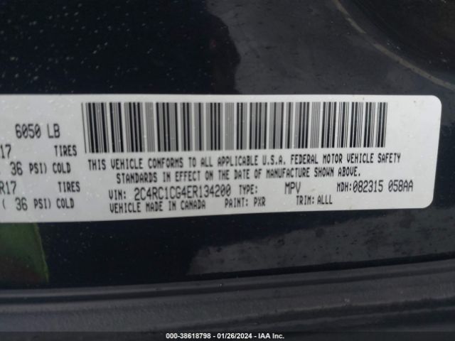 2C4RC1CG4ER134200 Chrysler Town & Country Touring-l