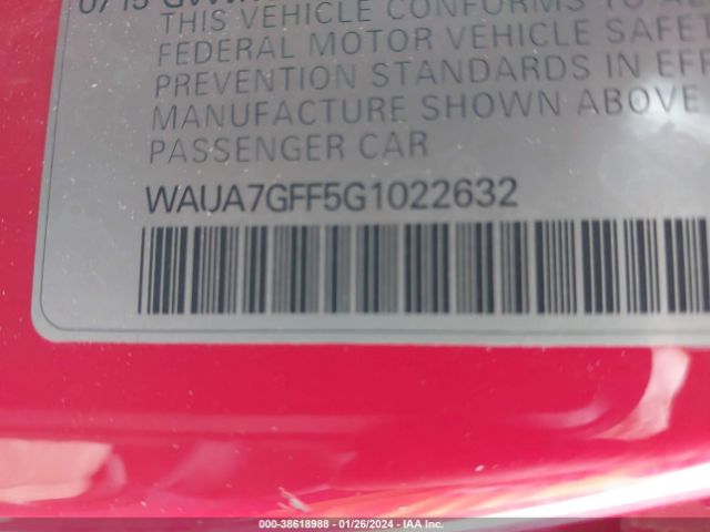 WAUA7GFF5G1022632 Audi A3 1.8t Premium
