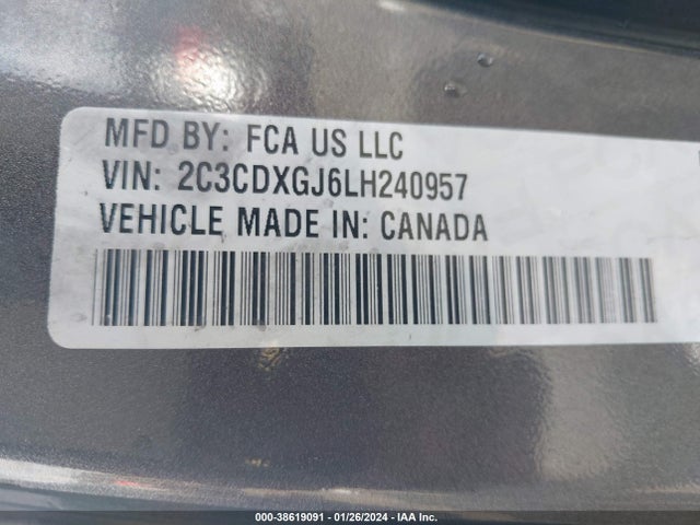 Dodge Charger Scat Pack Rwd 2020 2C3CDXGJ6LH240957 Image 9