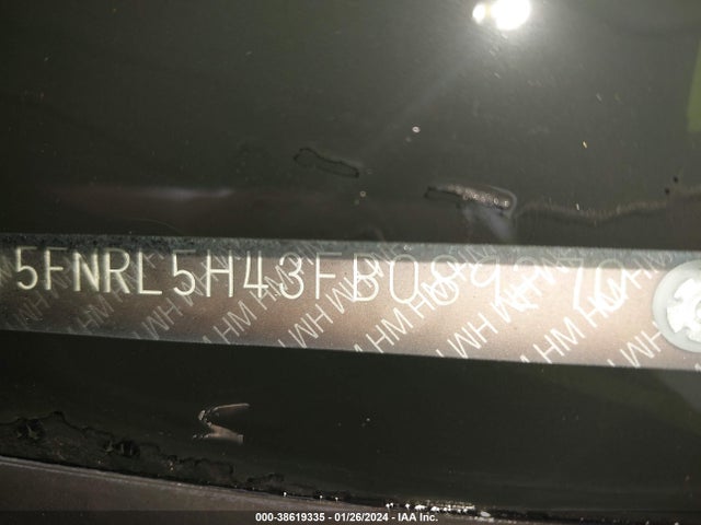 Honda ODYSSEY EX 2015 5FNRL5H43FB089270 Image 9
