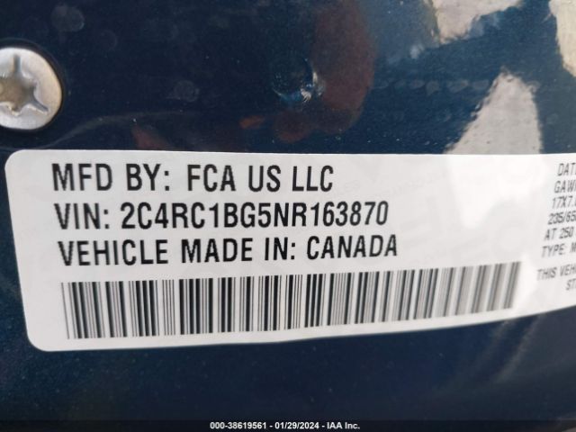 2C4RC1BG5NR163870 Chrysler Pacifica Touring L