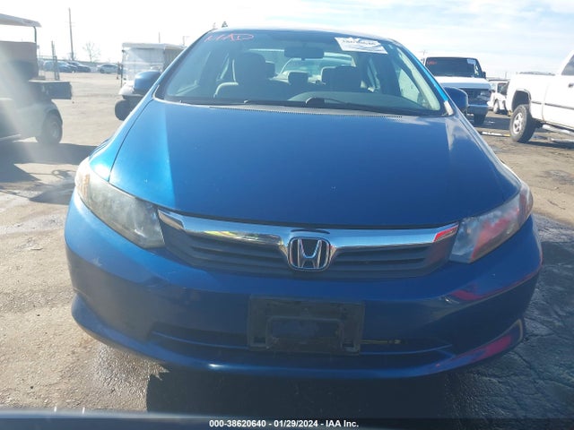 2012 HONDA CIVIC LX VIN: 19XFB2F57CE350059