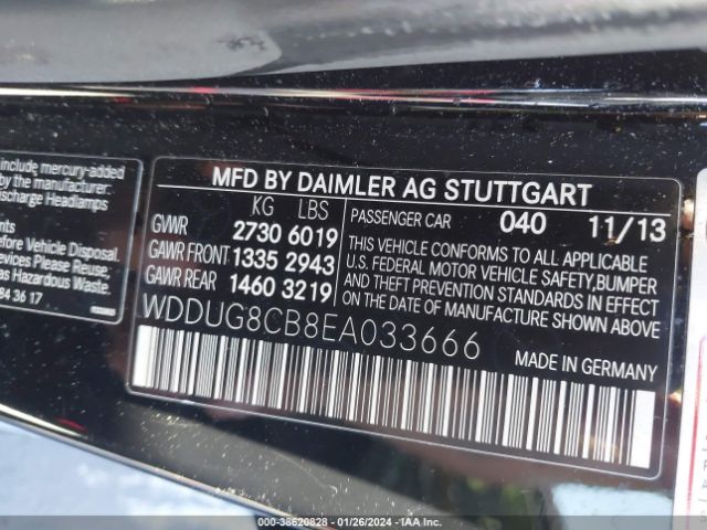 WDDUG8CB8EA033666 Mercedes-Benz S 550