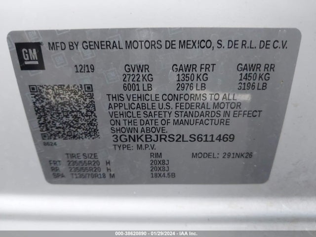 Chevrolet Blazer Awd 3lt 2020 3GNKBJRS2LS611469 Image 9