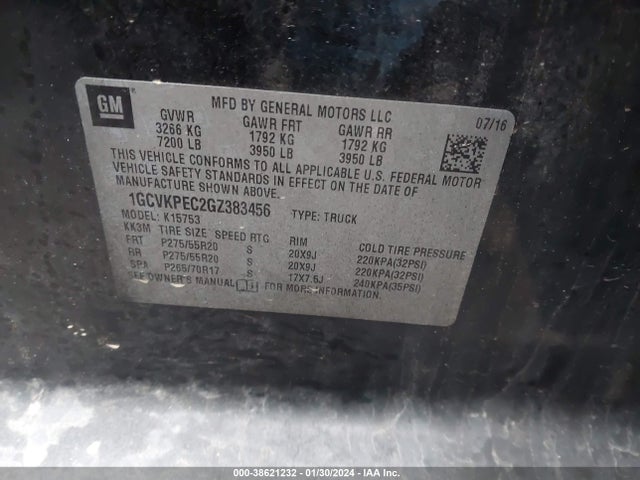 Chevrolet Silverado 1500 Custom 2016 1GCVKPEC2GZ383456 Image 9