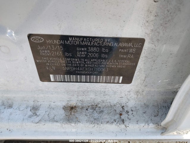 Hyundai ELANTRA SE 2016 5NPDH4AEXGH710063 Image 9