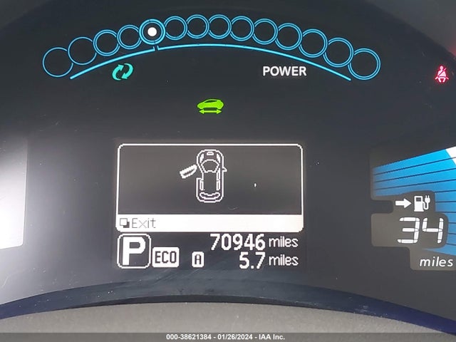 2013 NISSAN LEAF SV VIN: 1N4AZ0CPXDC403710