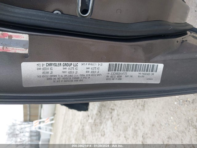 Dodge Charger Se 2014 2C3CDXBG2EH147173 Image 9