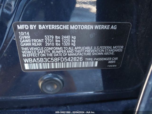 WBA5B3C58FD542826 BMW 535i Xdrive