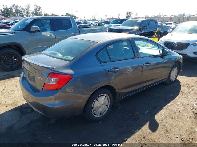 2012 HONDA CIVIC HF VIN: 2HGFB2F63CH316554