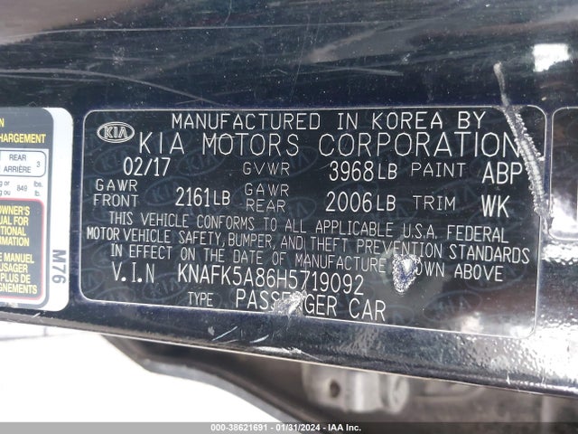 KIA FORTE LX 2017 KNAFK5A86H5719092 Image 9