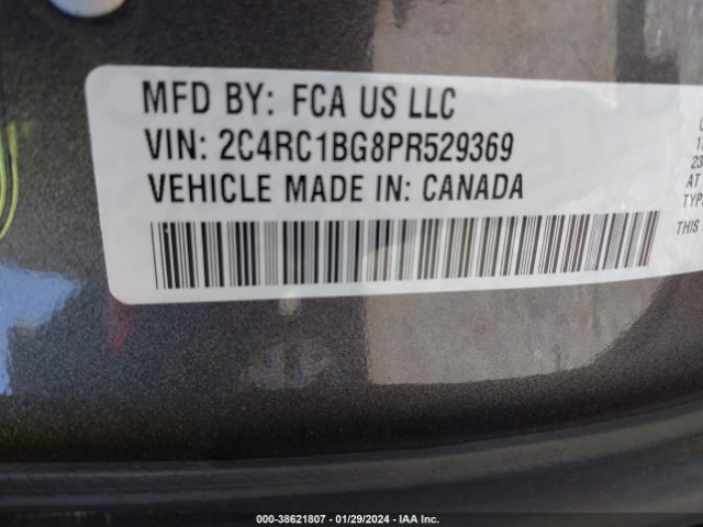 2C4RC1BG8PR529369 Chrysler Pacifica Touring L