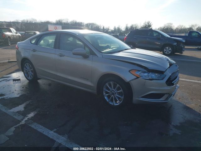 Продажа на аукционе авто 2017 Ford Fusion Hybrid Se, vin: 3FA6P0LU6HR301281, номер лота: 38622502