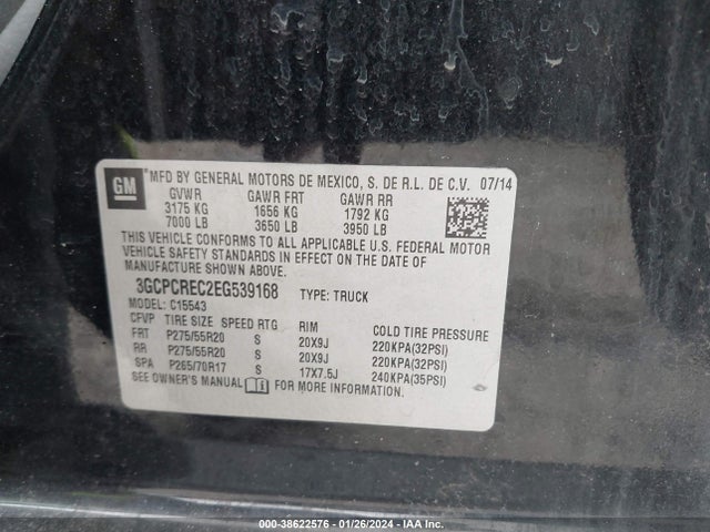 Chevrolet Silverado 1500 1lt 2014 3GCPCREC2EG539168 Image 9