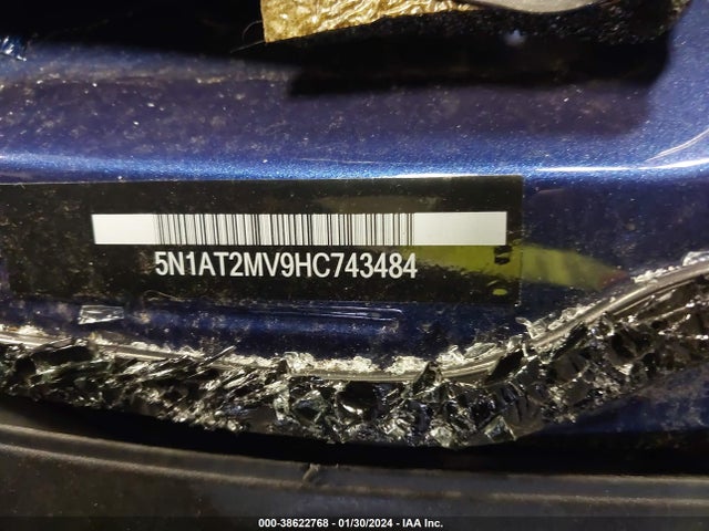 Nissan Rogue Sl 2017 5N1AT2MV9HC743484 Image 9