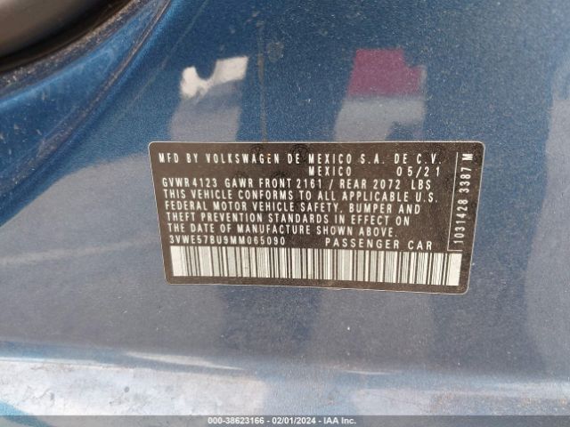3VWE57BU9MM065090 Volkswagen Jetta 1.4t Sel