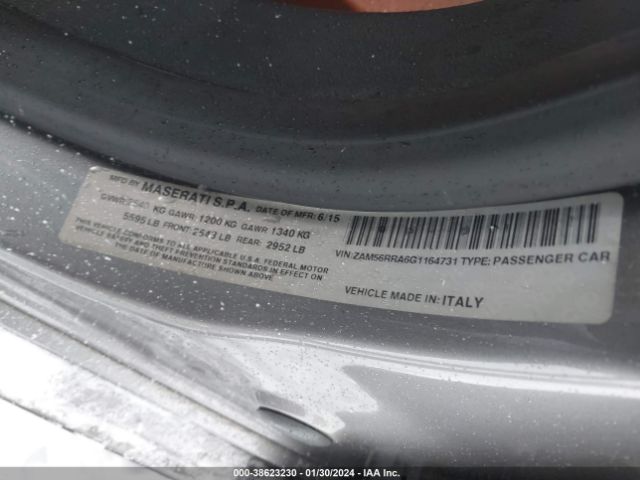 ZAM56RRA6G1164731 Maserati Quattroporte S Q4