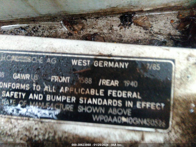 1986 PORSCHE 944 WP0AA0940GN450526 Photo 8