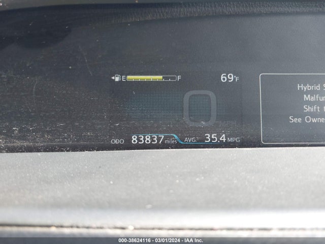 2016 TOYOTA PRIUS TWO VIN: JTDKBRFU9G3528095